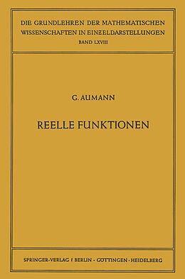 Kartonierter Einband Reelle Funktionen von Georg Aumann