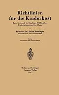 E-Book (pdf) Richtlinien für die Kinderkost von Erich Rominger