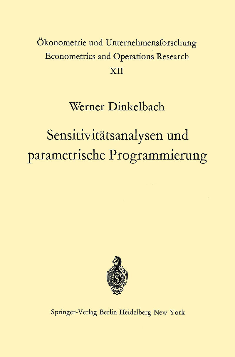 Sensitivitätsanalysen und parametrische Programmierung