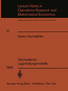 E-Book (pdf) Stochastische Lagerhaltungsmodelle von Dieter Hochstädter