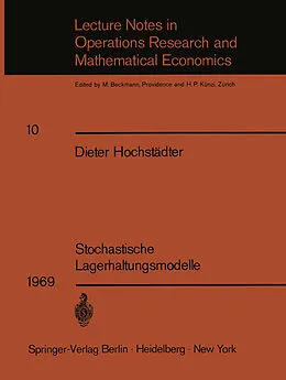 E-Book (pdf) Stochastische Lagerhaltungsmodelle von Dieter Hochstädter