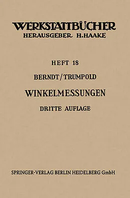 E-Book (pdf) Technische Winkelmessungen von G. Berndt, H. Trumpold
