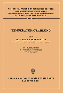 Kartonierter Einband Temperaturstrahlung von Werner Pepperhoff