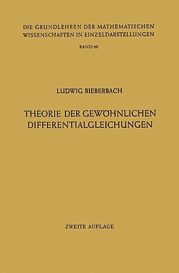 E-Book (pdf) Theorie der Gewöhnlichen Differentialgleichungen von Ludwig Bieberbach