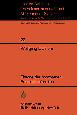E-Book (pdf) Theorie der homogenen Produktionsfunktion von W. Eichhorn