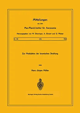 E-Book (pdf) Zur Modulation der kosmischen Strahlung von H.-J. Müller