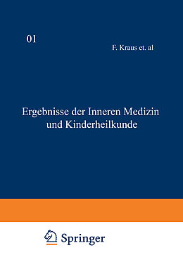 Kartonierter Einband Ergebnisse der inneren Medizin und Kinderheilkunde von L. Langstein, Erich Meyer, A. Schittenhelm