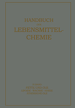 Kartonierter Einband Fette und Öle von E. Bames, A. Bömer, R. Grau