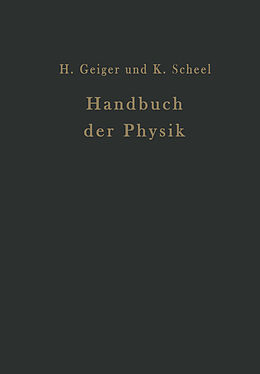 Kartonierter Einband Handbuch der Physik von E. Baars, A. Coehn, G. Ettisch