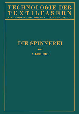 Kartonierter Einband Die Spinnerei von A. Lüdicke
