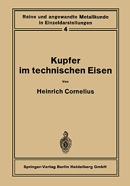 Kartonierter Einband Kupfer im technischen Eisen von Heinrich Cornelius