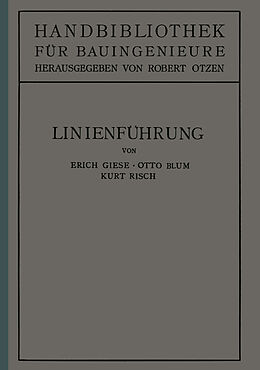 Kartonierter Einband Linienführung von Erich Giese, Otto Blum, Kurt Risch