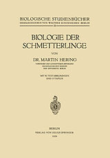 Kartonierter Einband Biologie der Schmetterlinge von Martin Hering