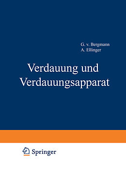 Kartonierter Einband Handbuch der normalen und pathologischen Physiologie von A. Bethe, G.v. Bergmann, G. Embden