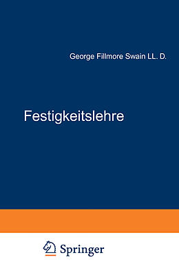 Kartonierter Einband Festigkeitslehre von George Fillmore Swain, A. Mehmel
