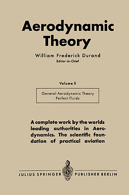 Kartonierter Einband Aerodynamic Theory von William Frederick Durand
