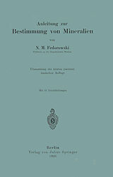 Kartonierter Einband Anleitung zur Bestimmung von Mineralien von N.M. Fedorowski