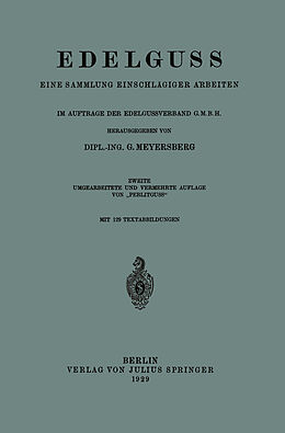 Kartonierter Einband Edelguss von G. Meyersberg