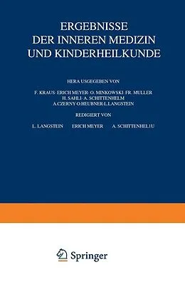 E-Book (pdf) Ergebnisse der inneren Medizin und Kinderheilkunde von L. Langstein, A. Schittenhelm
