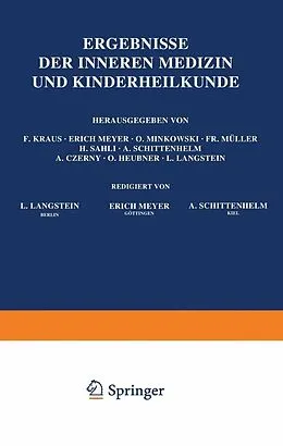 E-Book (pdf) Ergebnisse der Inneren Medizin und Kinderheilkunde von L. Langstein, A. Schittenhelm
