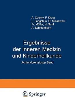 E-Book (pdf) Ergebnisse der Inneren Medizin und Kinderheilkunde von L. Langstein, A. Schittenhelm
