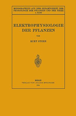 E-Book (pdf) Elektrophysiologie der Pflanzen von Kurt Stern
