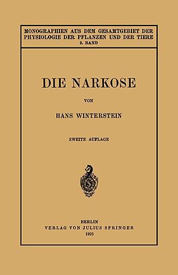 E-Book (pdf) Die Narkose von Hans Winterstein
