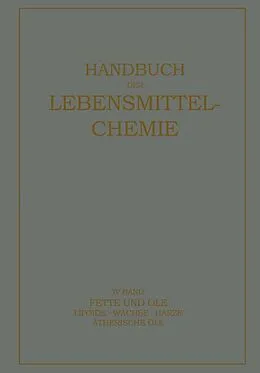 E-Book (pdf) Fette und Öle von E. Bames, A. Bömer, R. Grau