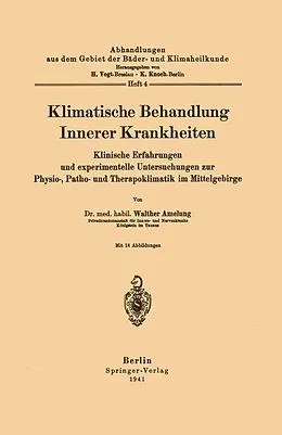 E-Book (pdf) Klimatische Behandlung Innerer Krankheiten von Walther Amelung
