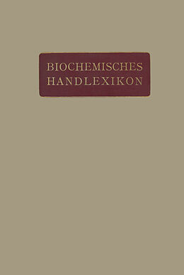 E-Book (pdf) Biochemisches Handlexikon von H. Altenburg, I. Bang, K. Bartelt
