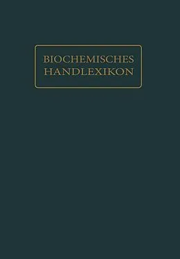 E-Book (pdf) Biochemisches Handlexikon von L.W. Bass, O. Dalmer, W. Kröner