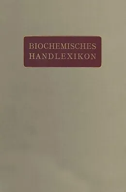 E-Book (pdf) Biochemisches Handlexikon von Andor Fodor, Dionys Fuchs, Ad Grün