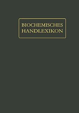 E-Book (pdf) Biochemisches Handlexikon von Wolfgang Langenbeck, Ernst B.H. Waser, Géza Zemplén