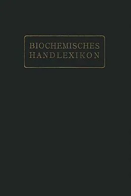 E-Book (pdf) Biochemisches Handlexikon von Géza Zemplén