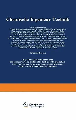 E-Book (pdf) Chemische Ingenieur-Technik von R. Bemmann, A. Chwala, A. Ernst
