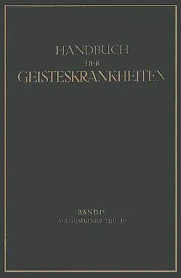 E-Book (pdf) Handbuch der Geisteskrankheiten von K. Birnbaum, P. Nitsche, W. Vokastner