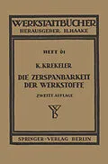 E-Book (pdf) Die Zerspanbarkeit der Werkstoffe von Karl Krekeler