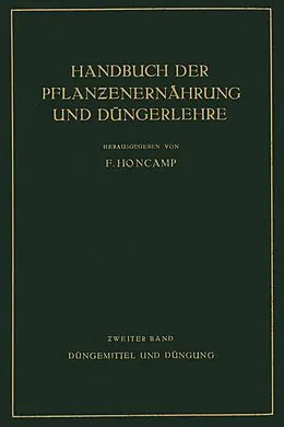 E-Book (pdf) Düngemittel und Düngung von E. Bierei, H. Brenek, R. Demoll