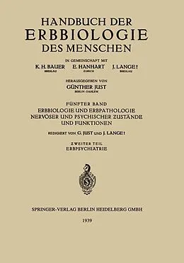 E-Book (pdf) Erbbiologie und Erbpathologie Nervöser und Psychischer ustände und Funktionen von H. Boeters, C. Brugger, K. Conrad
