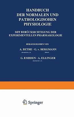 E-Book (pdf) Allgemeine Physiologie von A. Bethe, G.v. Bergmann, G. Embden