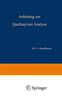 E-Book (pdf) Anleitung zur Qualitativen Analyse von E. Schmidt, J. Gadamer, F. v. Bruchhausen