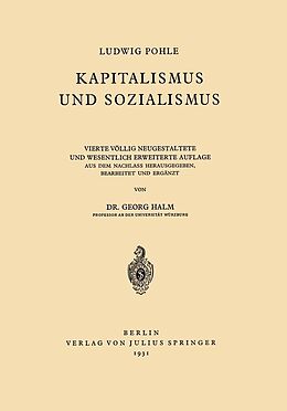 E-Book (pdf) Kapitalismus und Sozialismus von Ludwig Pohle, Georg Halm