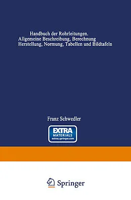 E-Book (pdf) Handbuch der Rohrleitungen von Franz Schwedler, Helmut von Jürgensonn
