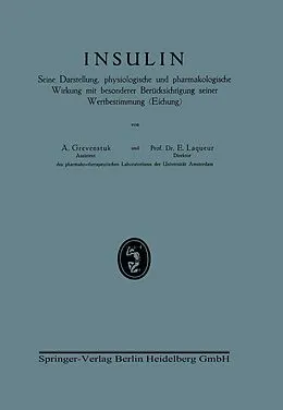 E-Book (pdf) Insulin von NA Grevenstuk, NA Laqueur