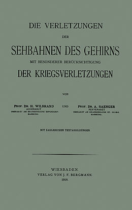E-Book (pdf) Die Verletzungen der Sehbahnen des Gehirns mit Besonderer Berücksichtigung der Kriegsverletzungen von Hermann Wilbrand, Alfred Saenger