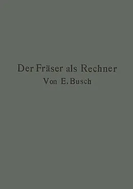 E-Book (pdf) Der Fräser als Rechner von Ernst Busch