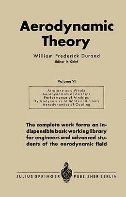 E-Book (pdf) Aerodynamic Theory von William Frederick Durand