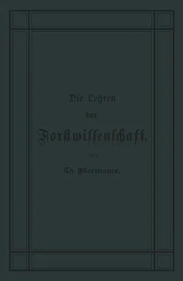 E-Book (pdf) Die Lehren der Forstwissenschaft von Theodor Ebermeyer
