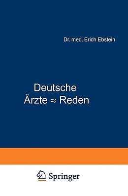E-Book (pdf) Deutsche Ärzte - Reden von Erich Ebstein