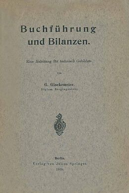 E-Book (pdf) Buchführung und Bilanzen von G. Glockemeier